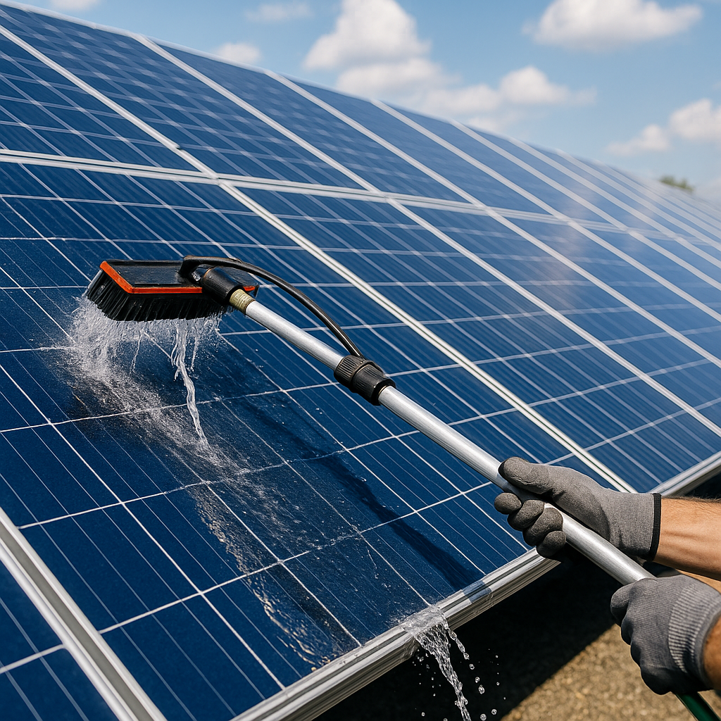 Reinigung von PV-Anlage