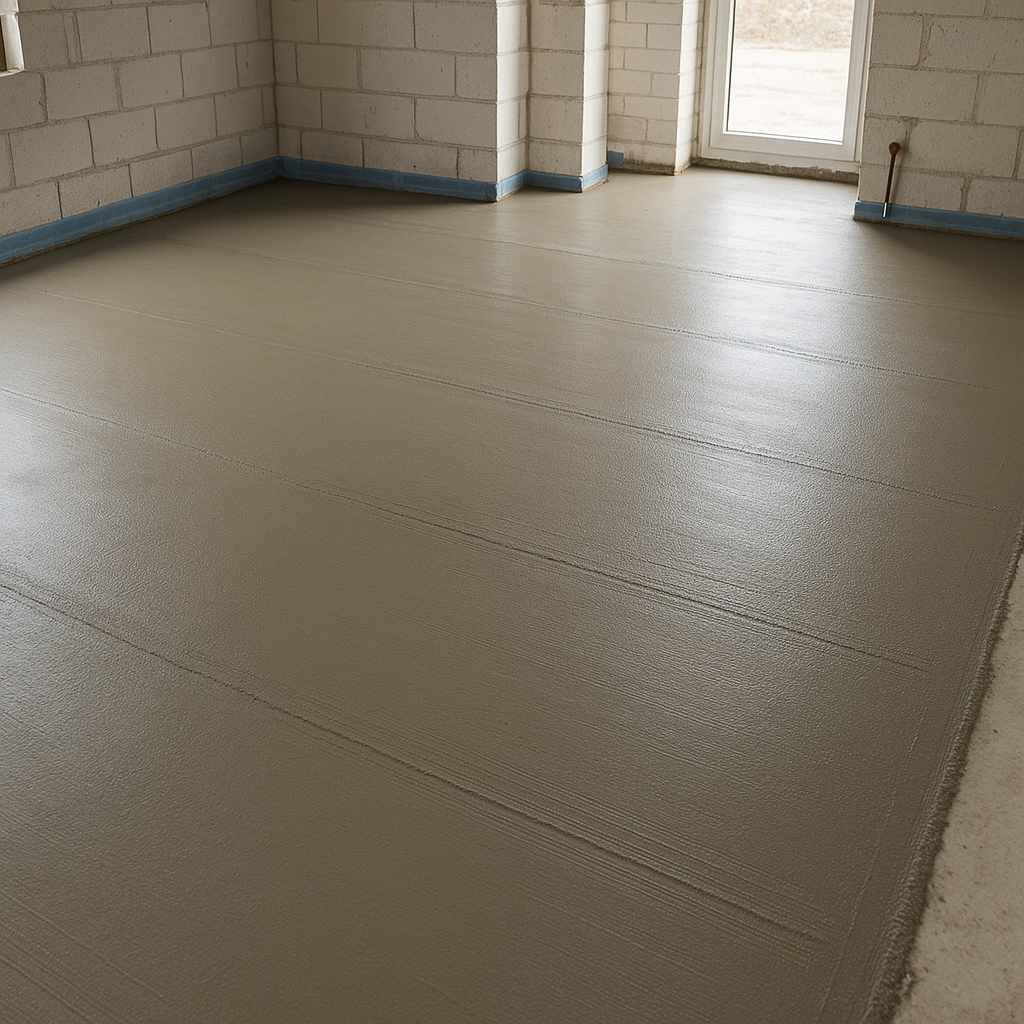 Estrichtrocknung mit Ventilator